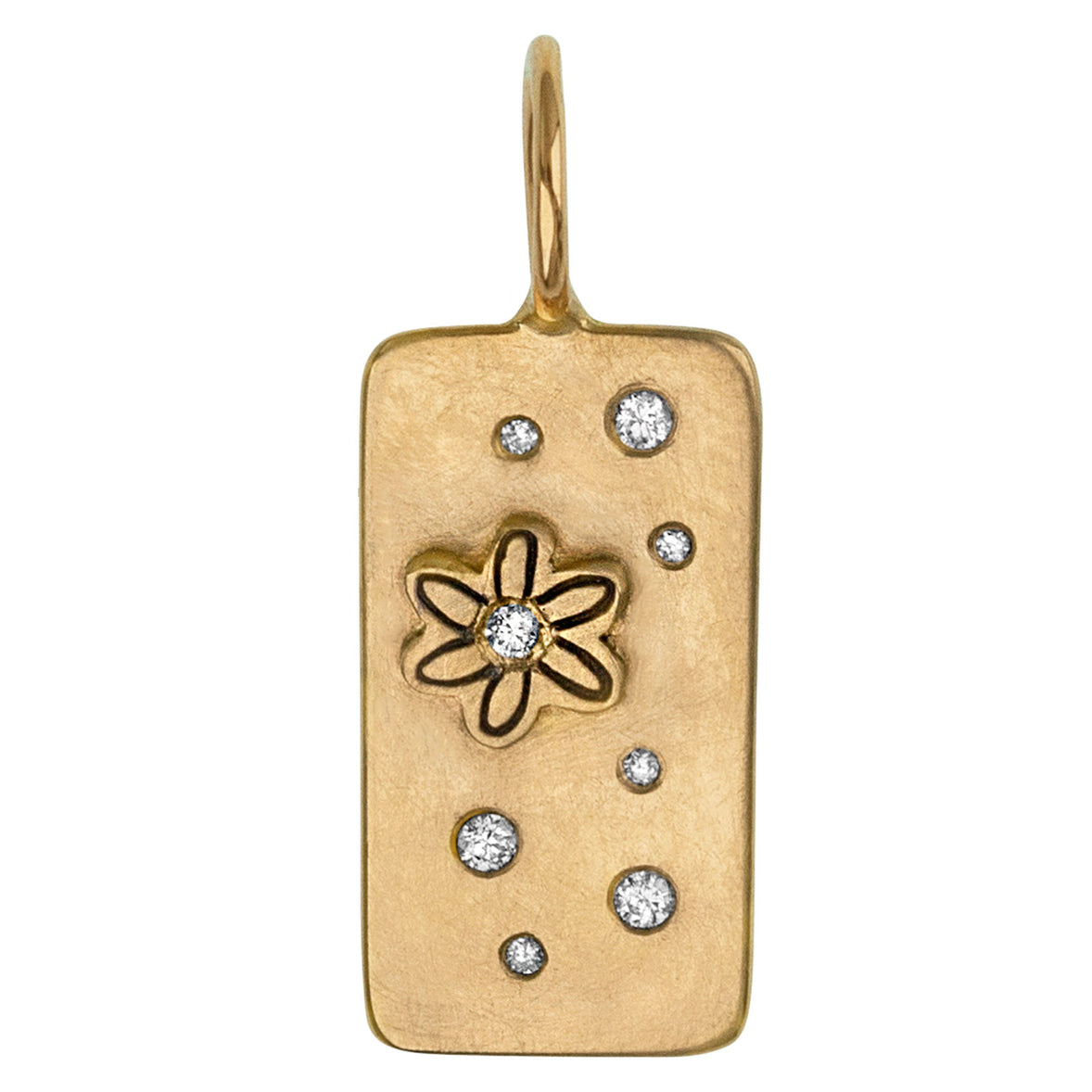 Gold Daisy ID Tag