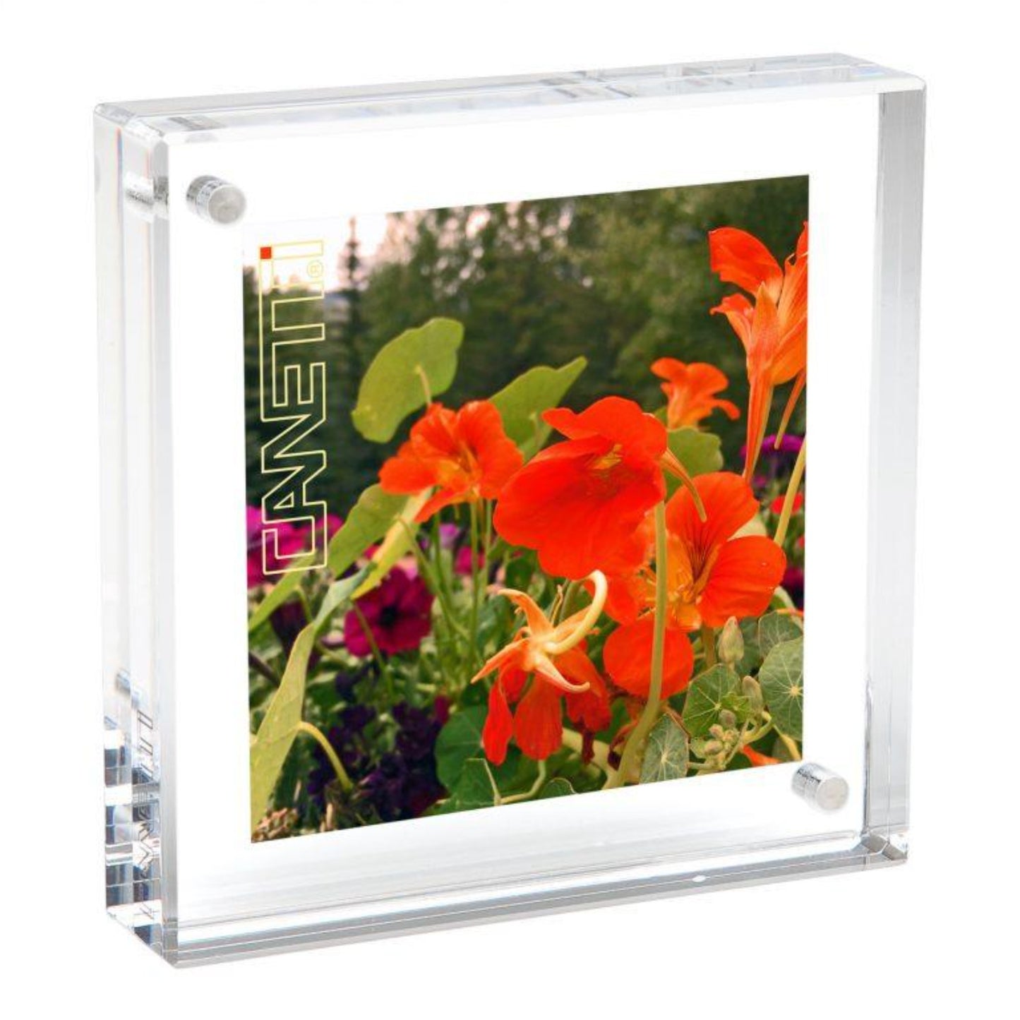 clear square acrylic magnetic picture frame