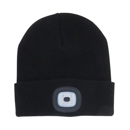Night Scope Rechargeable LED Beanie - Black